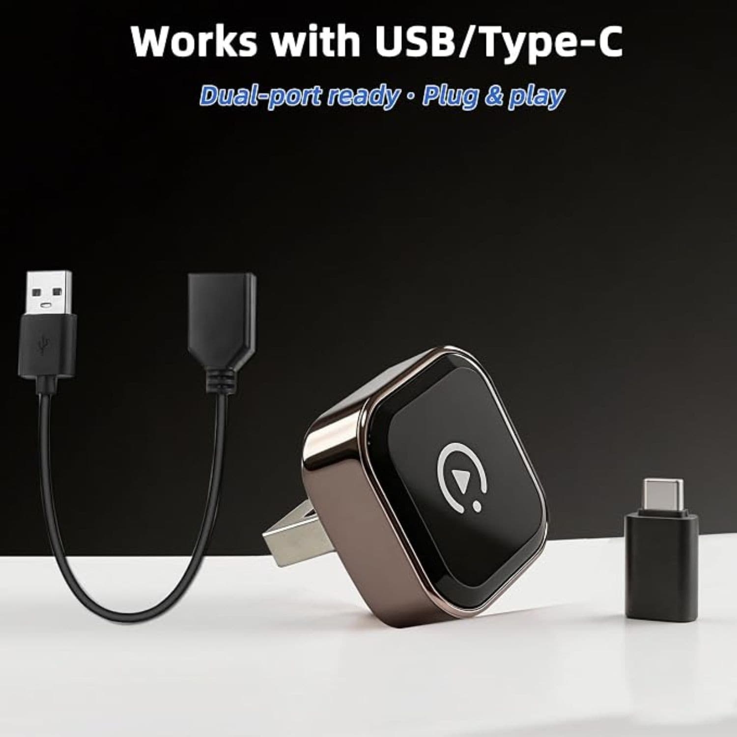 Adattatore Carplay Wireless Per Auto USB A, adattatore USB-C incluso - 2