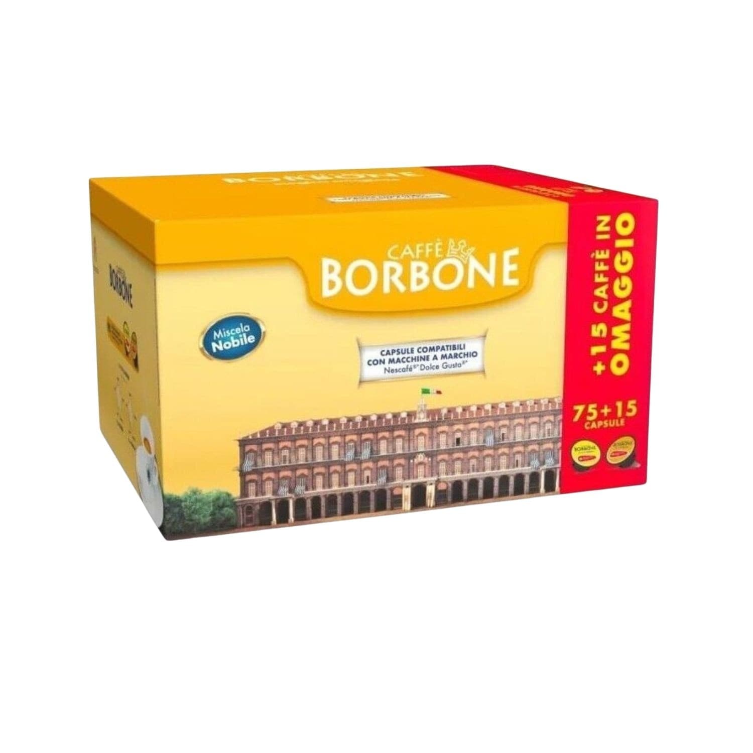 Borbone Capsule Comp. Nesc.Dolce Gusto Miscela Nobile (Blu) 75+15pz - 2