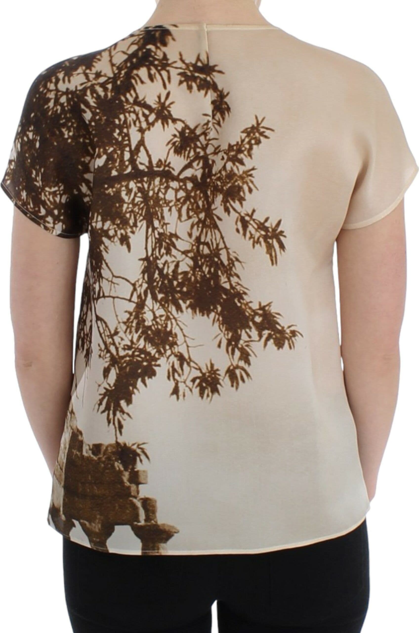 Brown Taormina silk blouse - 3