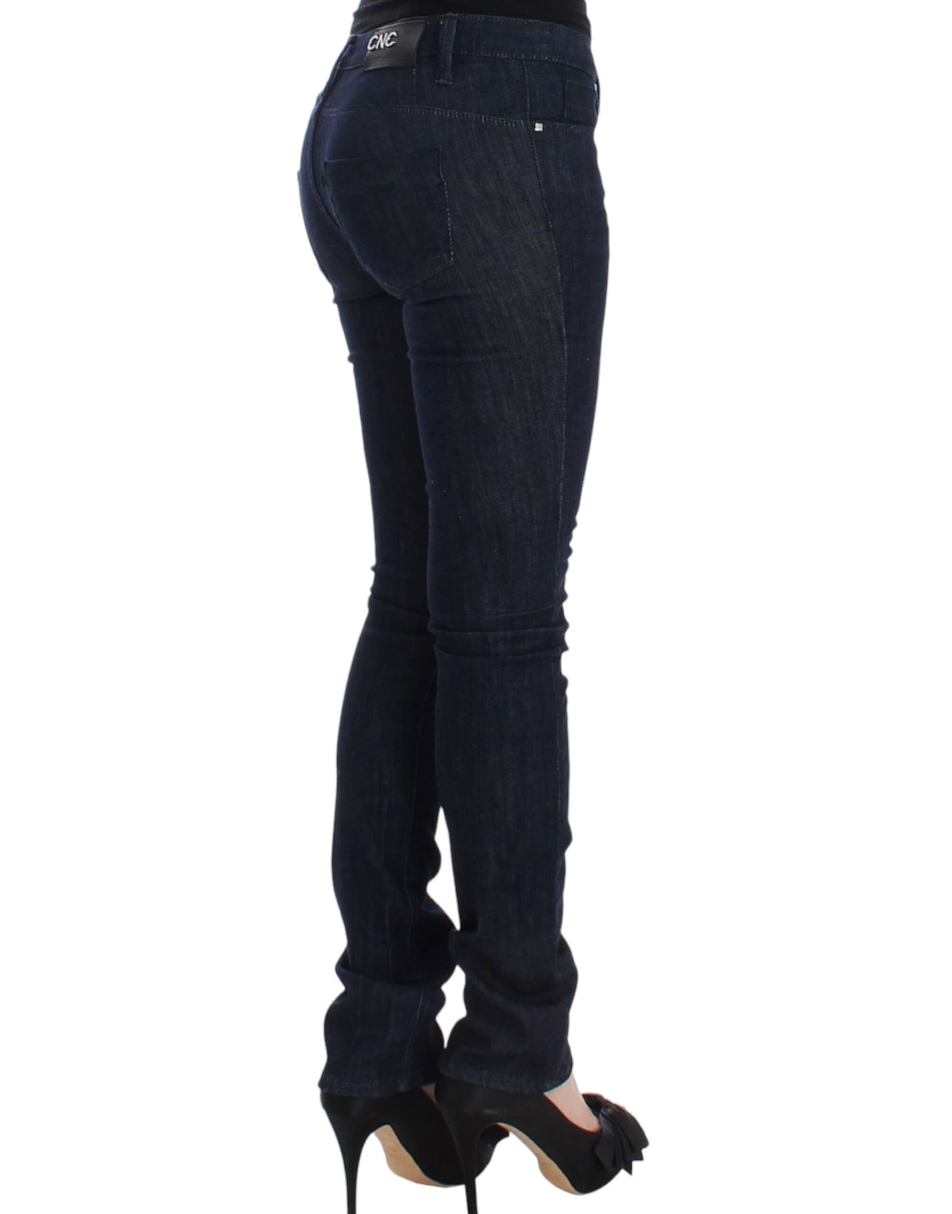 Blue skinny leg jeans - 4
