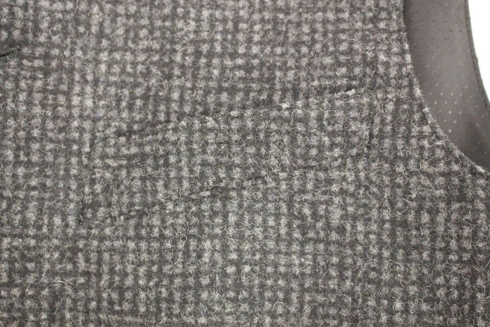 Gray Wool Blend Vest Gilet Weste - 4
