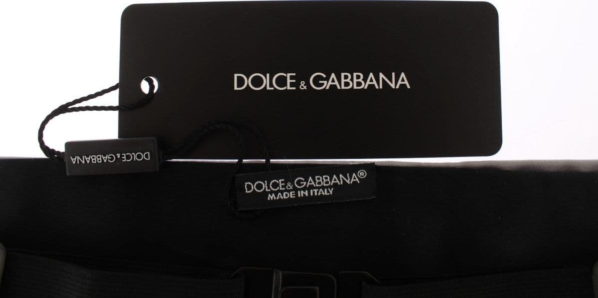 Silver Wide Belt Silk Cummerbund - 3