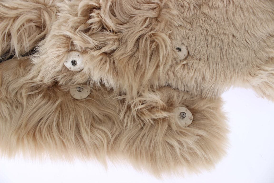 Beige Alpaca Collar Scarf - 6