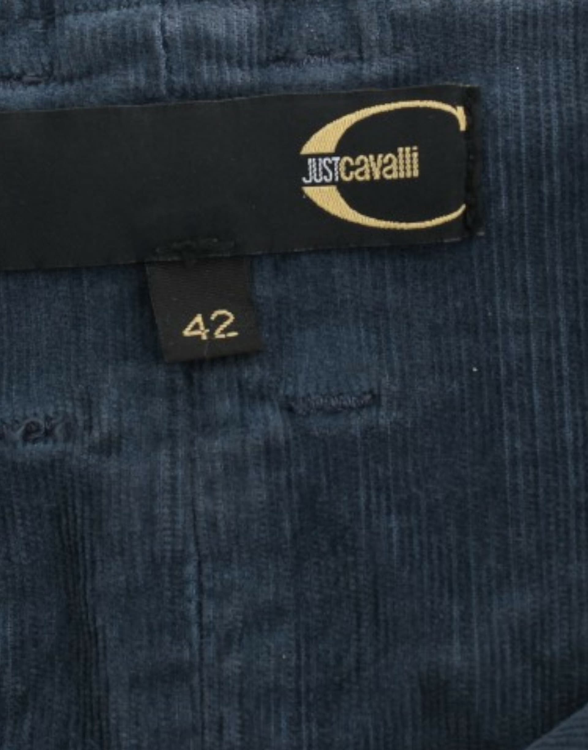 Blue corduroy pencil skirt - 7