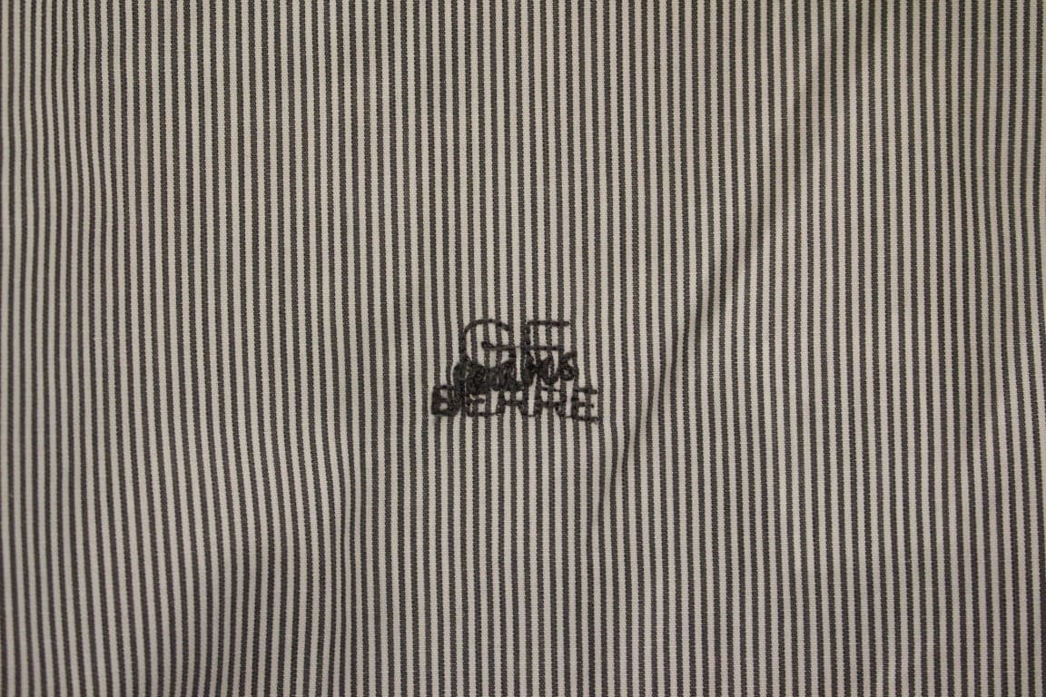 Gray Striped Cotton Casual Shirt - 6
