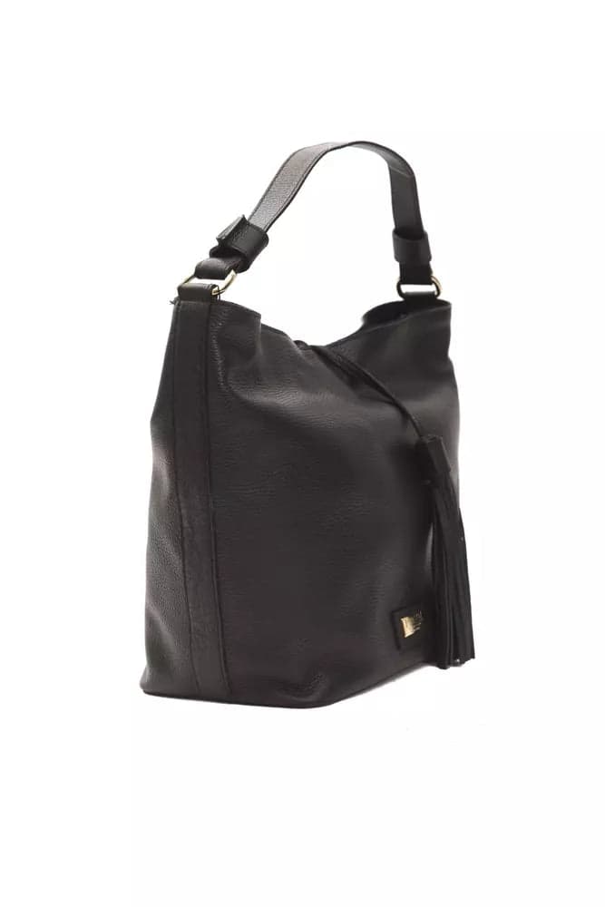 Pompei Donatella Black Leather Women Shoulder Bag - 2