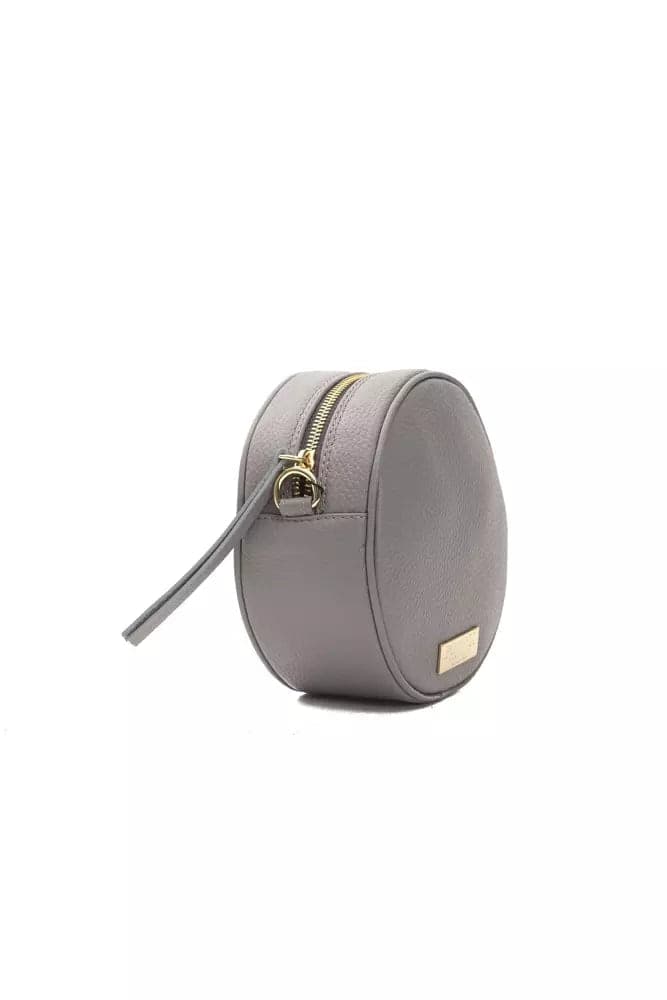 Pompei Donatella Gray Leather Women Crossbody Bag - 2
