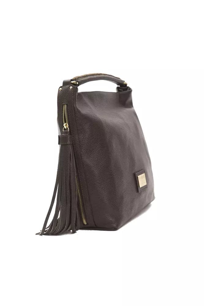 Pompei Donatella Brown Leather Women Shoulder Bag - 2