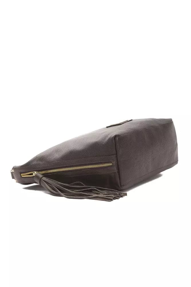 Pompei Donatella Brown Leather Women Shoulder Bag - 4
