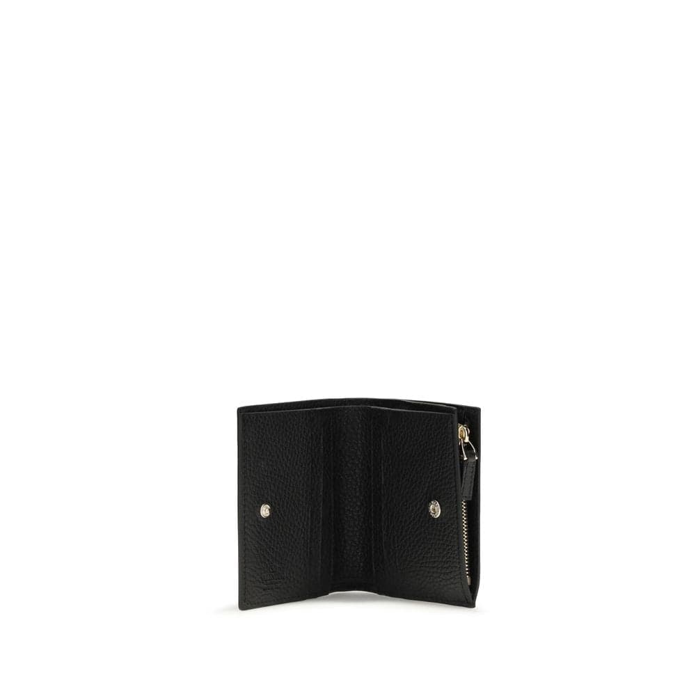 Valentino Garavani Black Lamb Ovis Aries Aries Wallet - 3