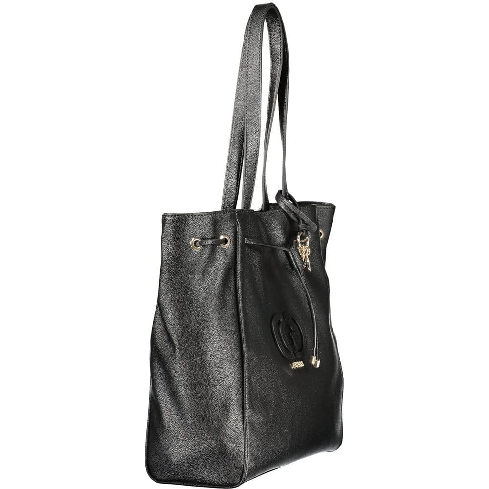 Guess Jeans Nero Poliuretano Women Handbag - 3