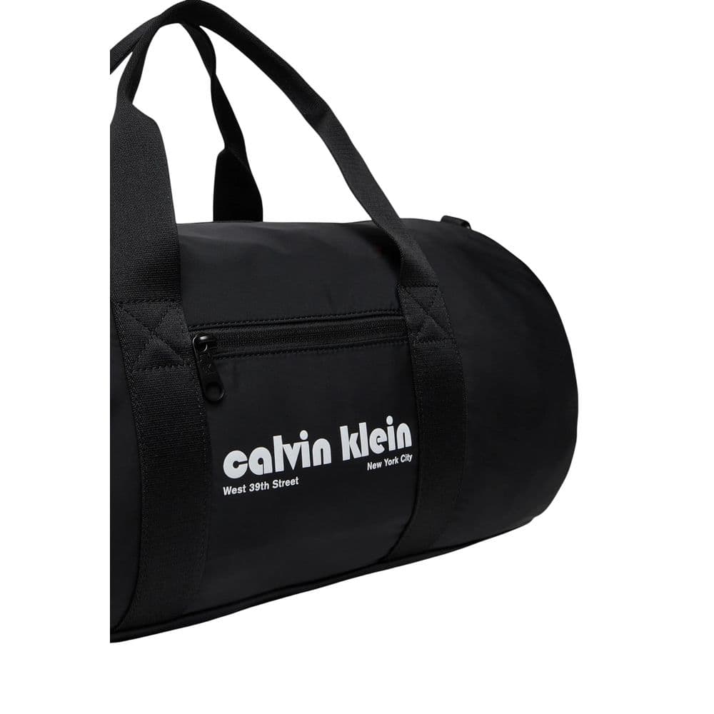 Calvin Klein Black Recycled Polyester Duffel Bag - 4
