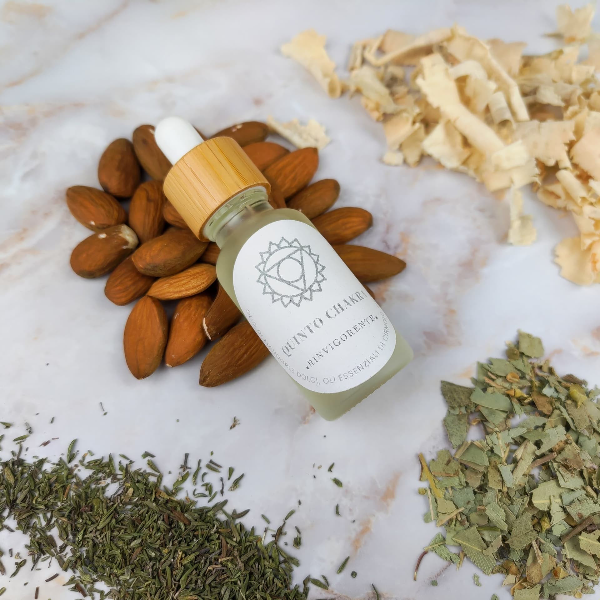 Olio per Massaggi Quinto Chakra - Eucalipto e Timo