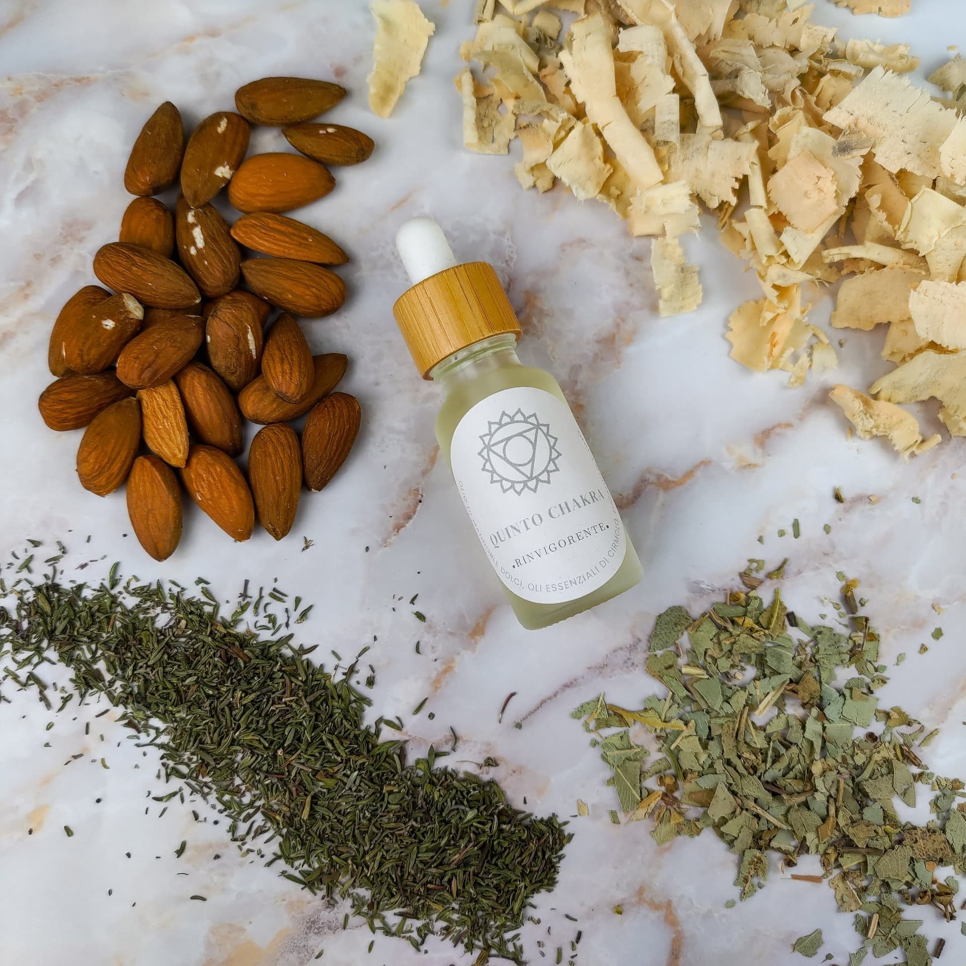 Olio per Massaggi Quinto Chakra - Eucalipto e Timo - 2