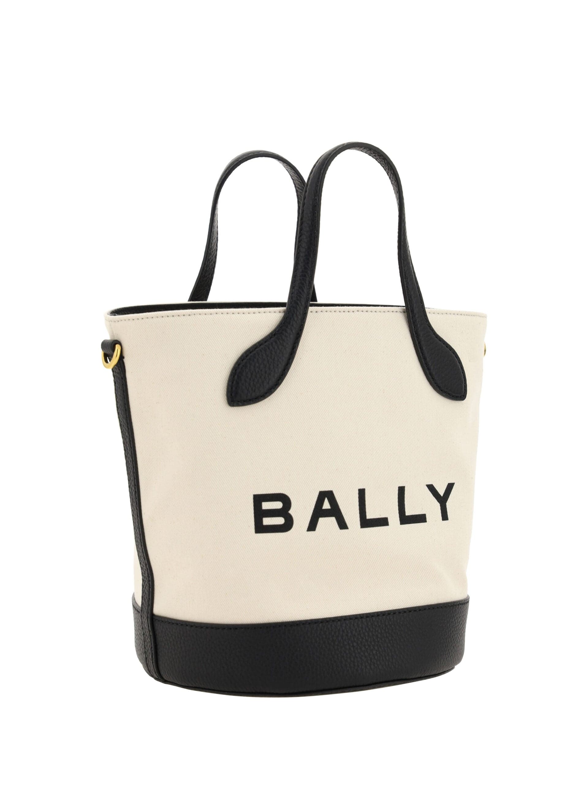Bally White and Black Leather Bucket Bag - 2