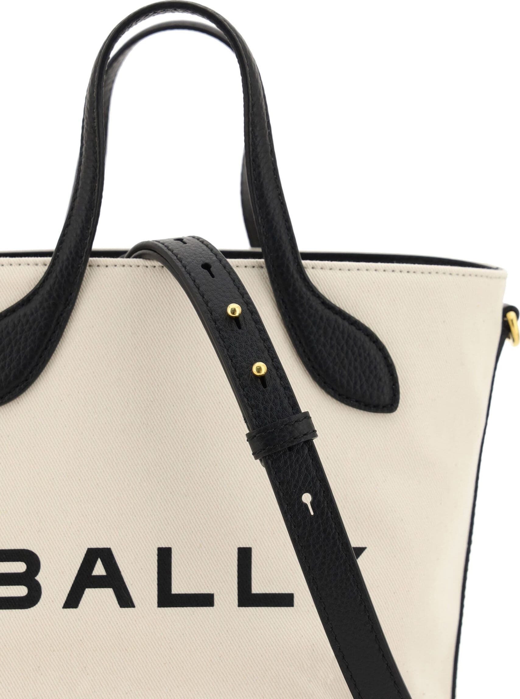 Bally White and Black Leather Bucket Bag - 4