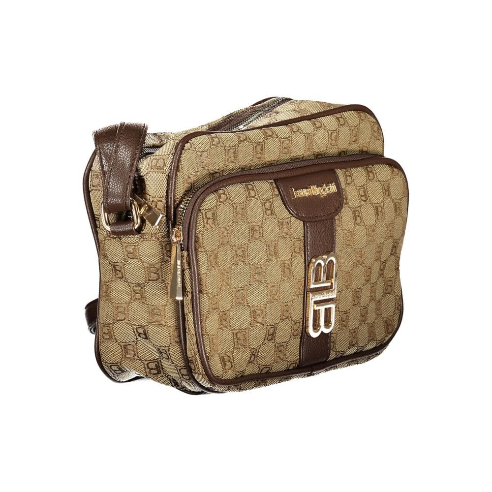 Laura Biagiotti Beige Polyester Women's Shoulder Bag - 3