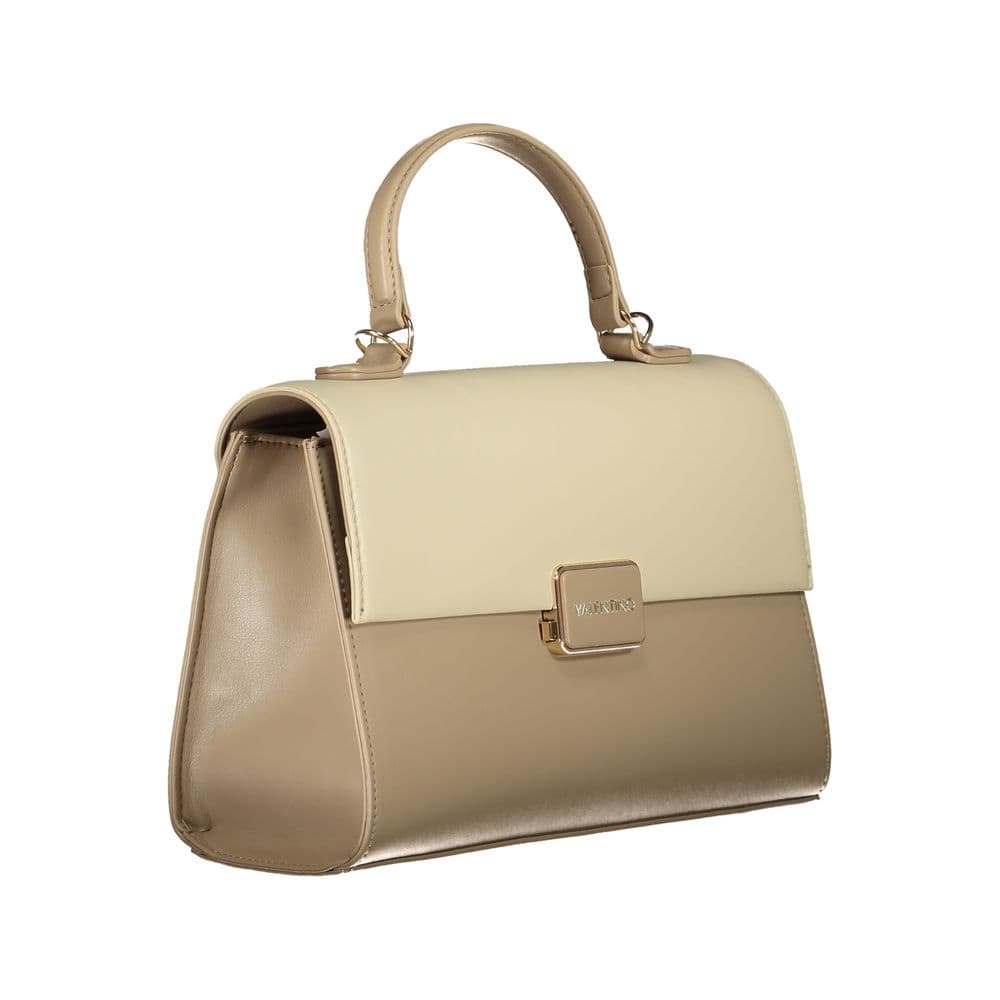 Mario Valentino Beige Polyurethane Women's Bag - 3