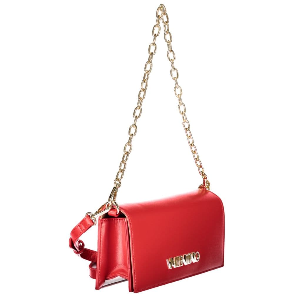 Mario Valentino Rosso Polyurethane Women's Shoulder Bag - 3