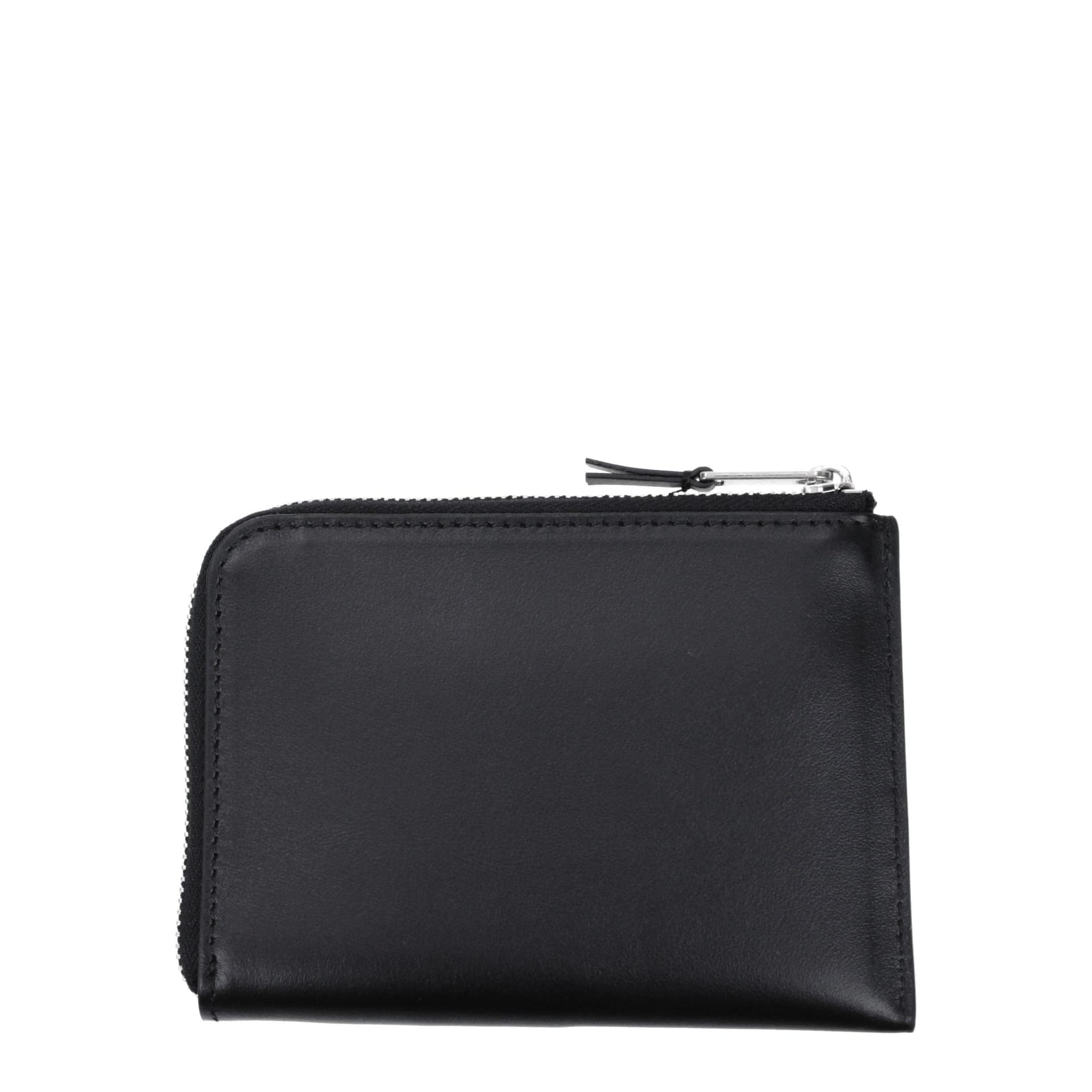Palm Angels Black Leather Cardholder - 2
