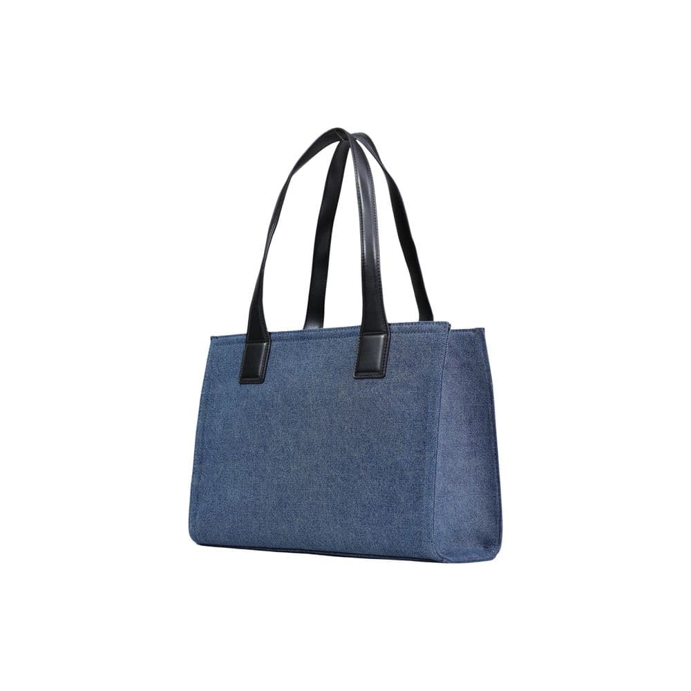 Love Moschino Blue Cotton Handbag - 4