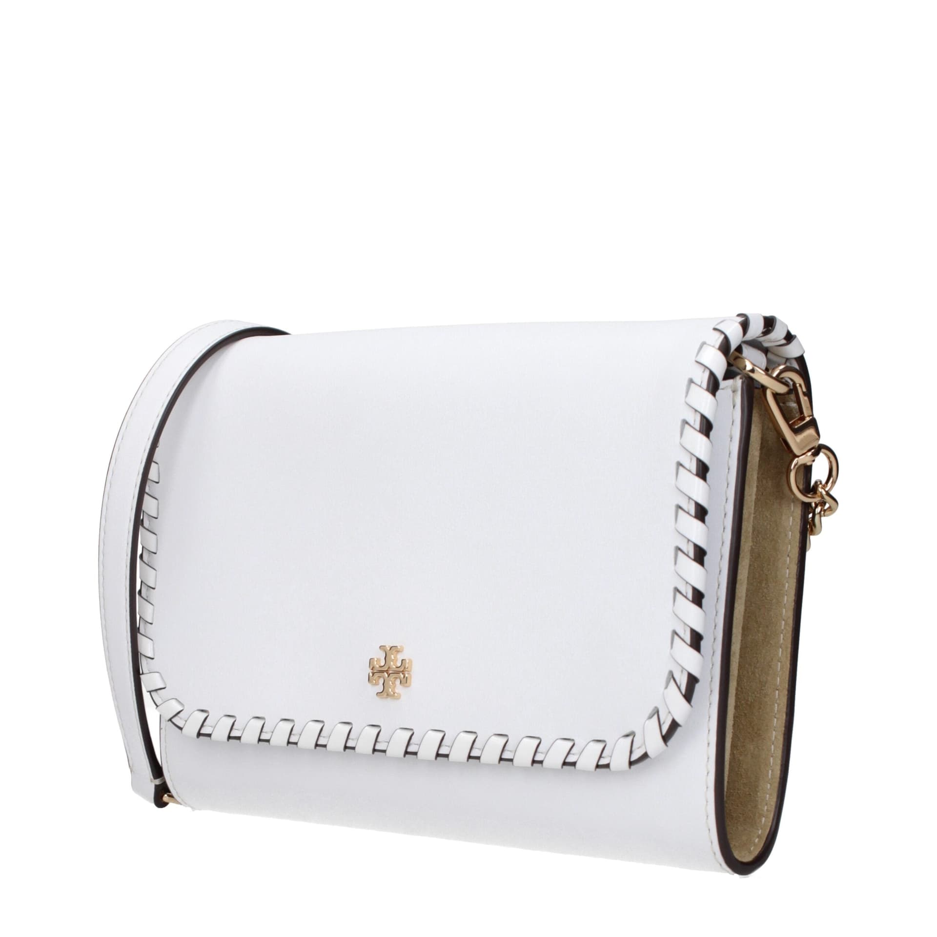 Tory Burch White Leather Clutch Bag - 2