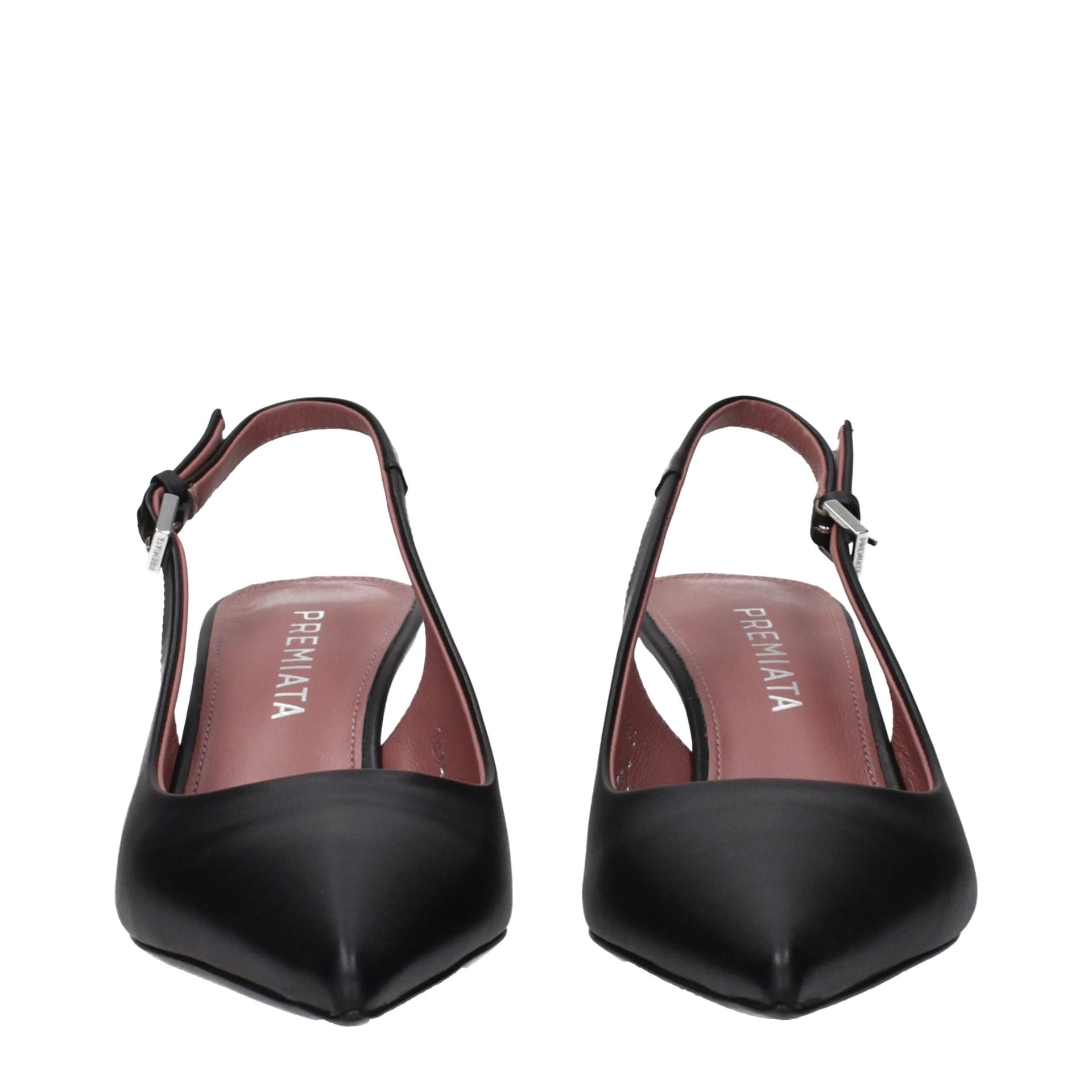 Premiata Black Leather Platform Pumps - 3