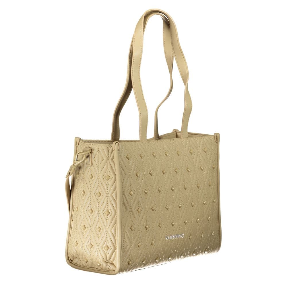 Mario Valentino Beige Polyurethane Women's Bag - 3