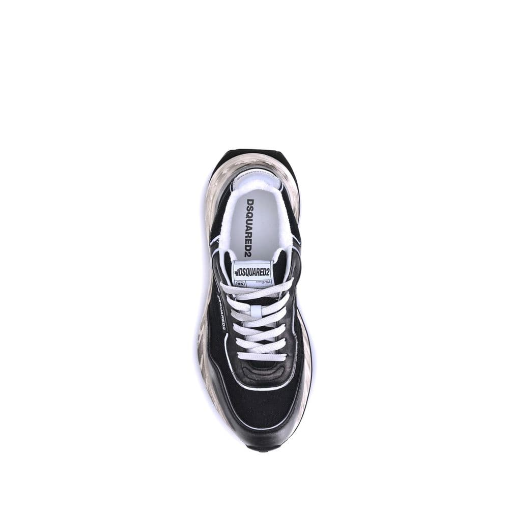 Dsquared² Black Calf Leather Bos Taurus Athletic Sneakers - 4
