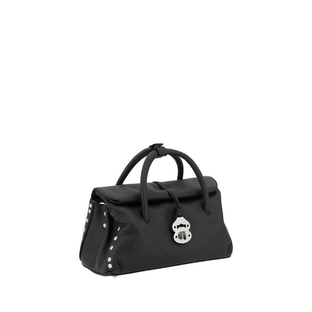 Zanellato Black Calf Leather Bos Taurus Shoulder Bag - 2