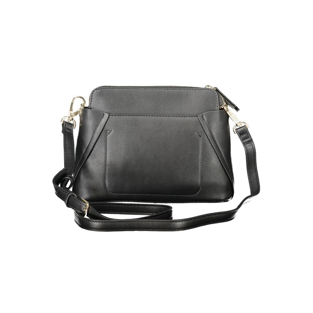 Mario Valentino Black Polyurethane Shoulder Bag - 2