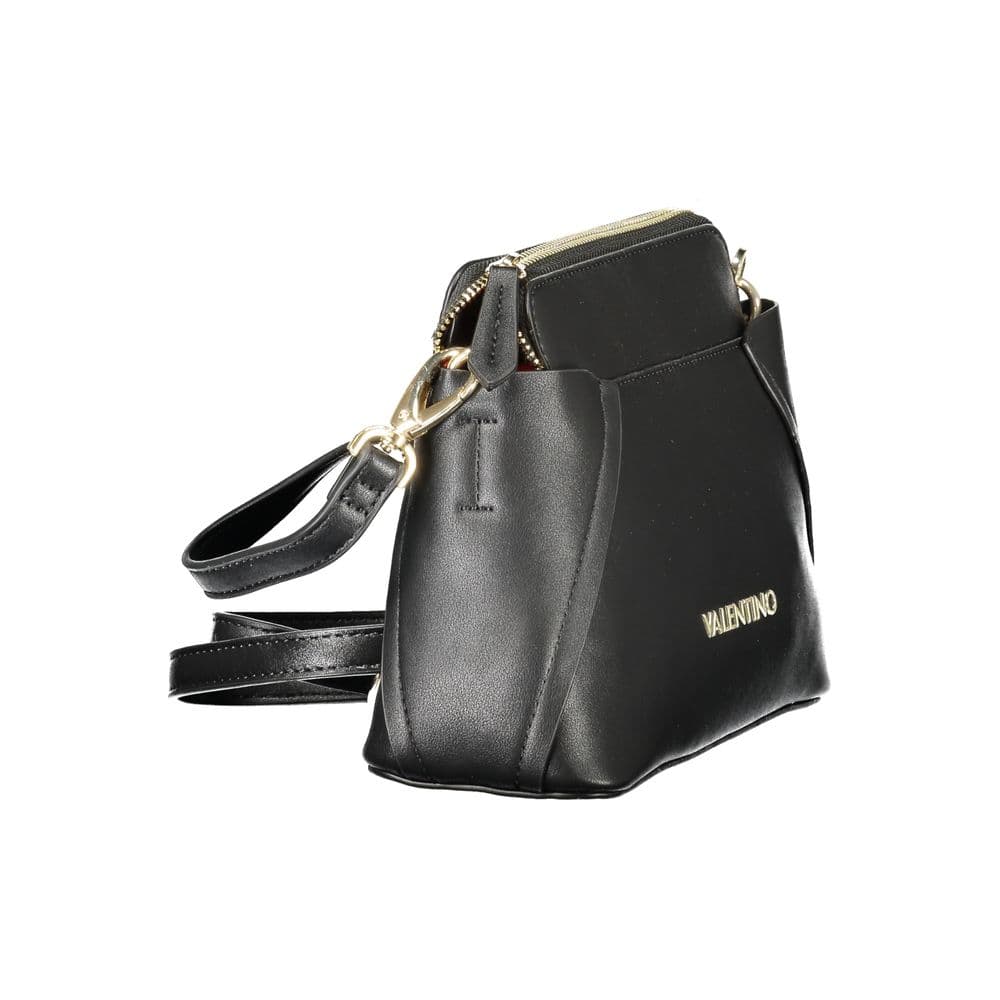 Mario Valentino Black Polyurethane Shoulder Bag - 3