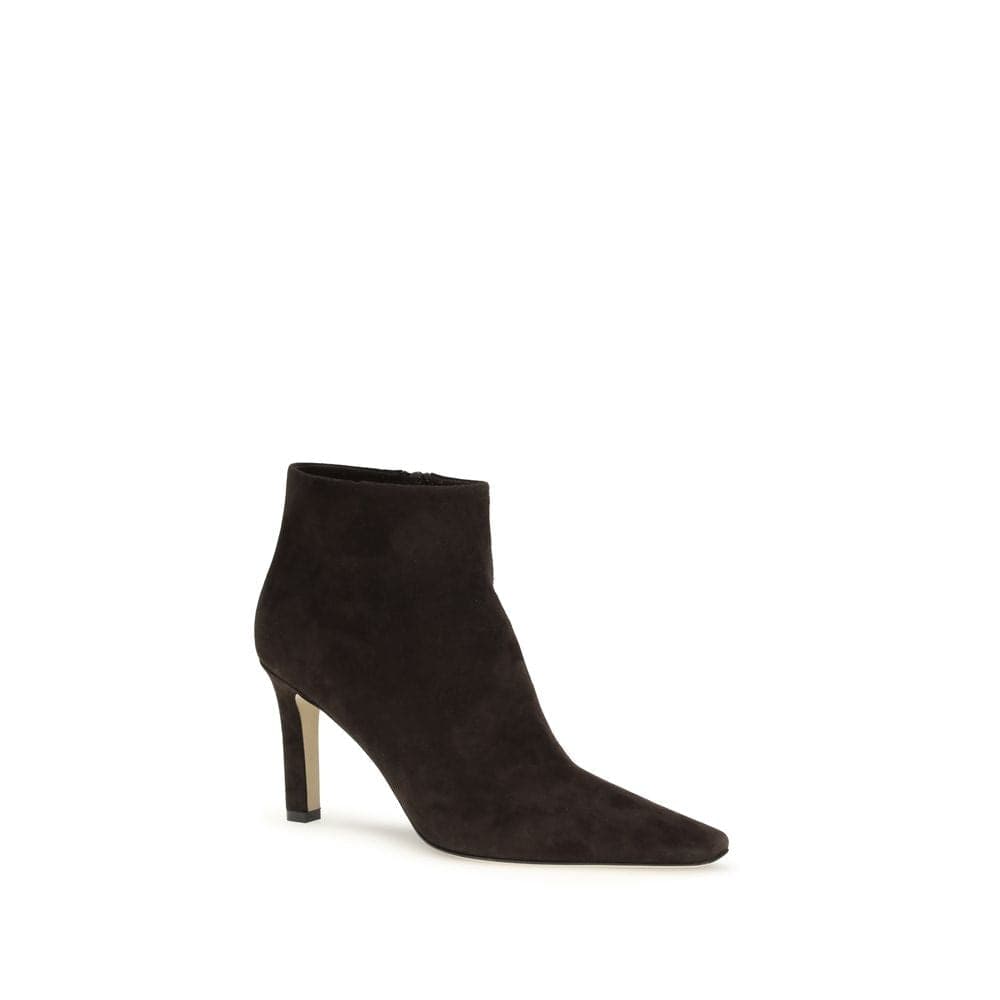 The Row Brown Lamb Leather Ankle Boots - 2