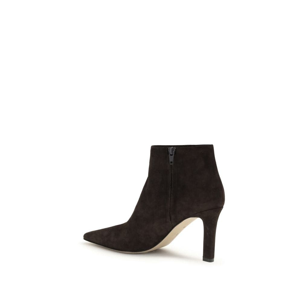 The Row Brown Lamb Leather Ankle Boots - 3
