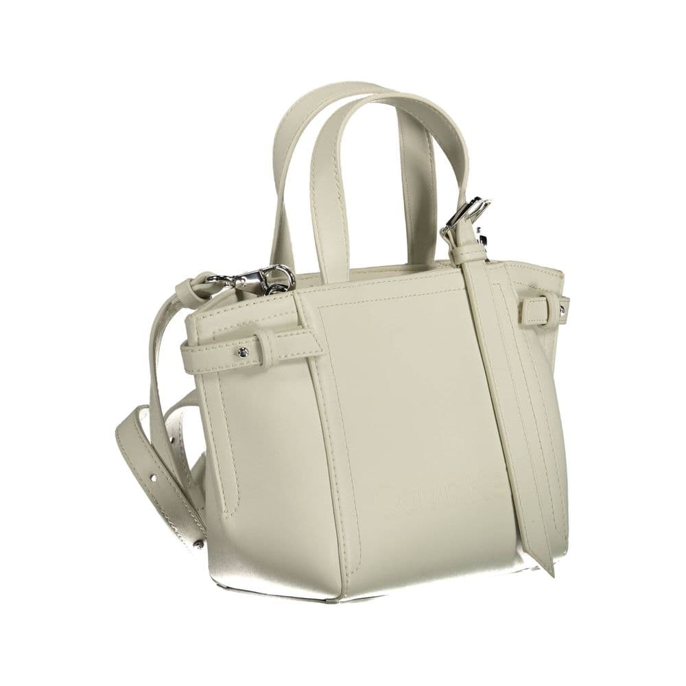 Calvin Klein Bianco Polyester Women Handbag - 3