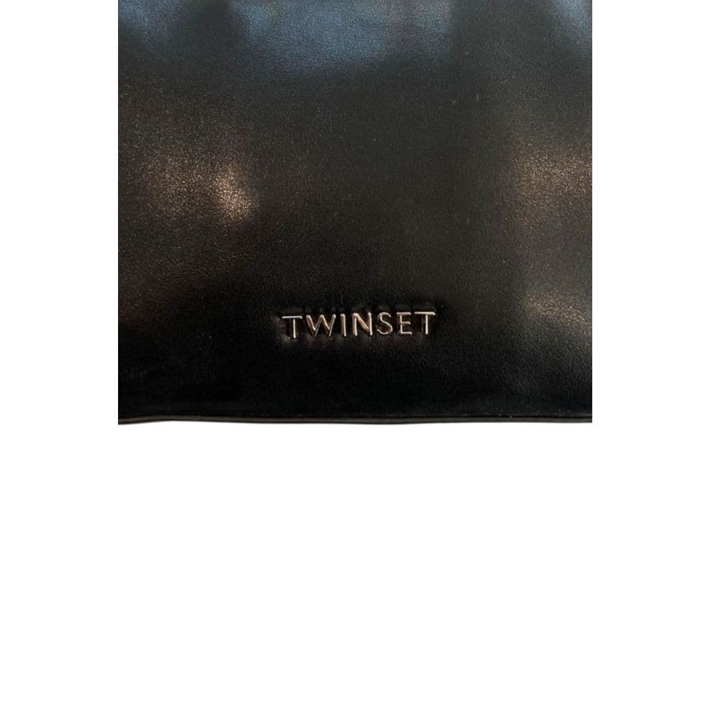Twinset Black Polyurethane Women Shoulder Bag - 5