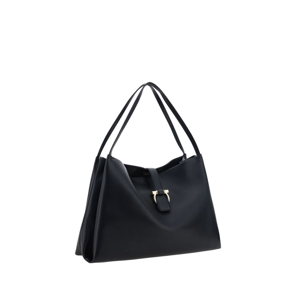 Ferragamo Black Calf Leather Bos Taurus Handbag - 2