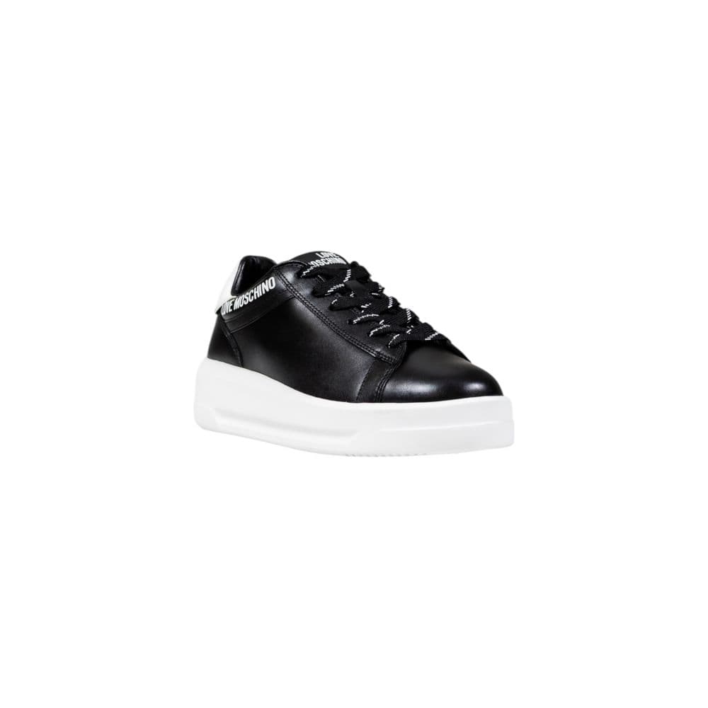 Love Moschino Black And White Synthetic Chunky Sneakers - 2