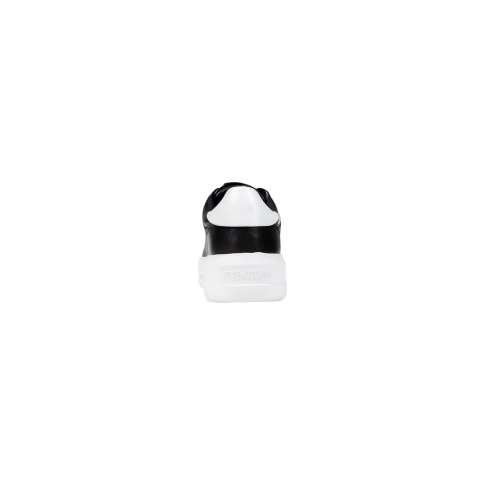 Love Moschino Black And White Synthetic Chunky Sneakers - 4