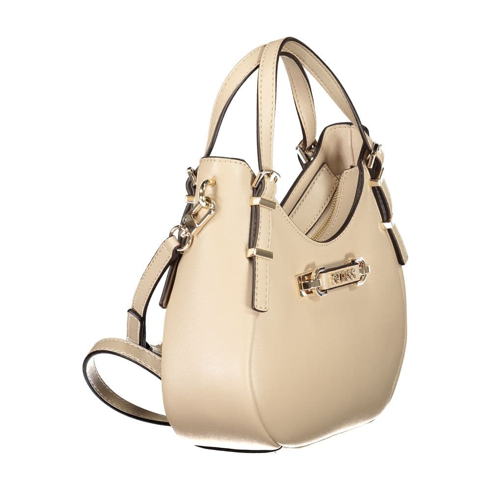 Guess Jeans Beige Polyurethane Woman Handbag - 3