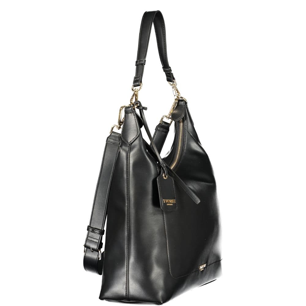 Twinset Nero Poliuretano Women Hobo Bag - 3