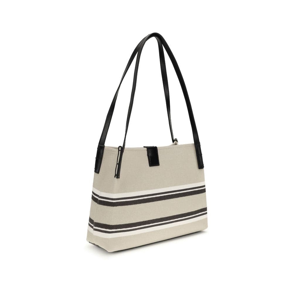 Balmain Beige Cotton Shoulder Bag - 3