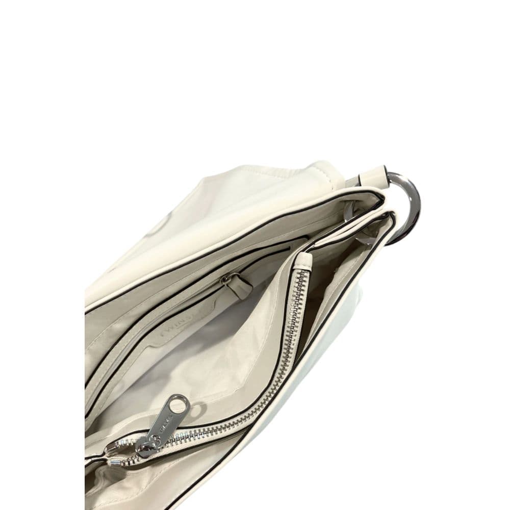 Twinset White PU Women Shoulder Bag - 6