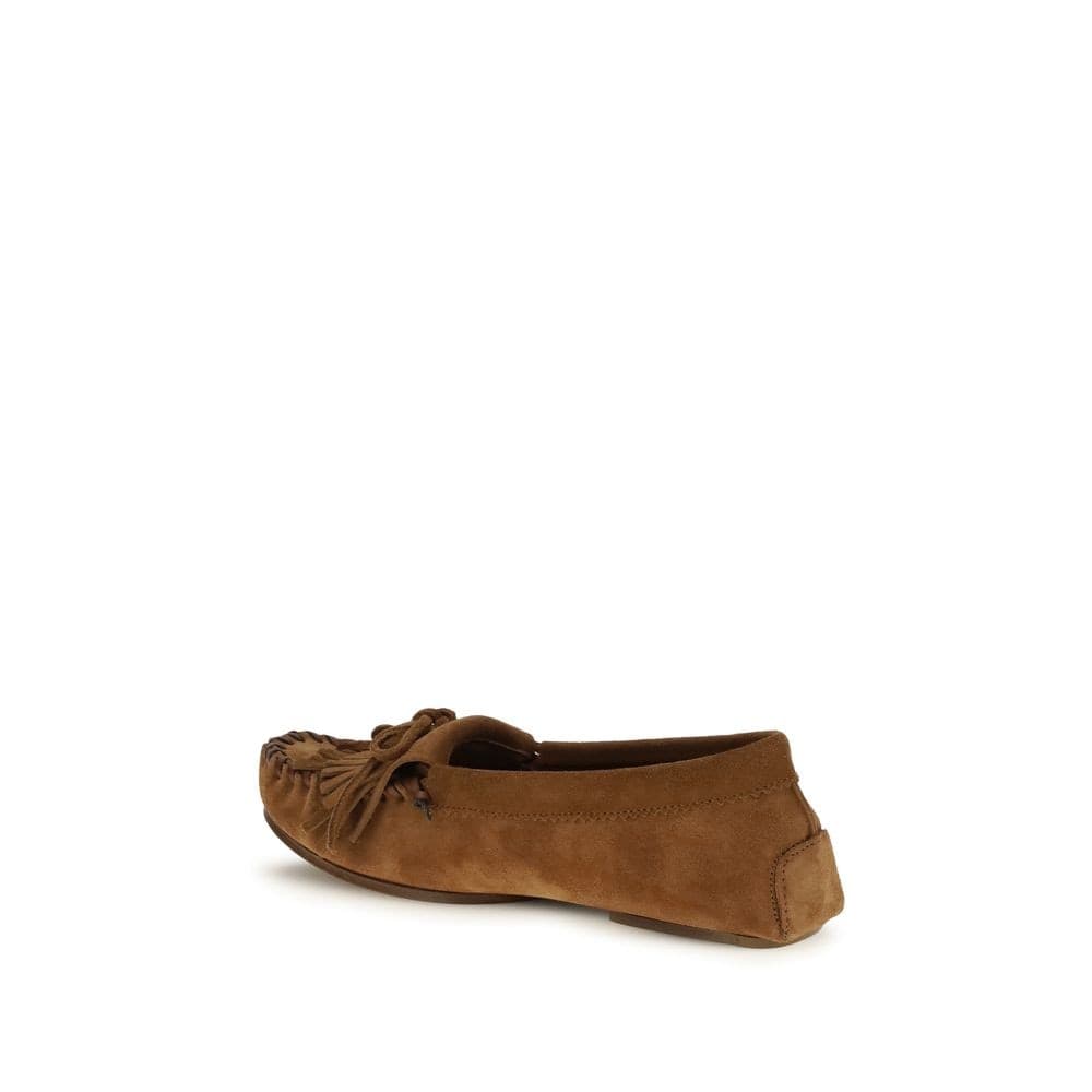 Paris Texas Brown Calf Leather Bos Taurus Slip-On Loafers - 3
