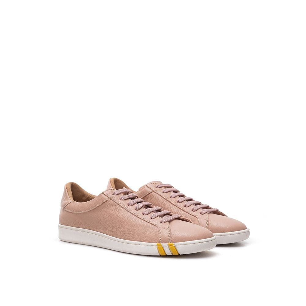 Bally Pink Fabric And Leather Low Top Sneakers - 3