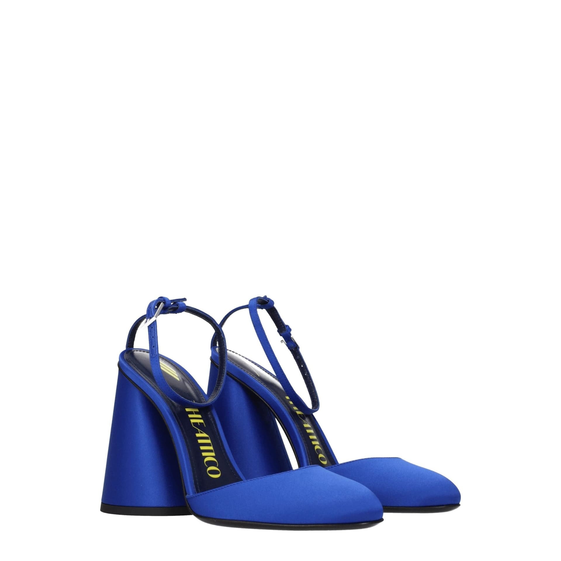 The Attico Blue Satin Platform Sandals - 2