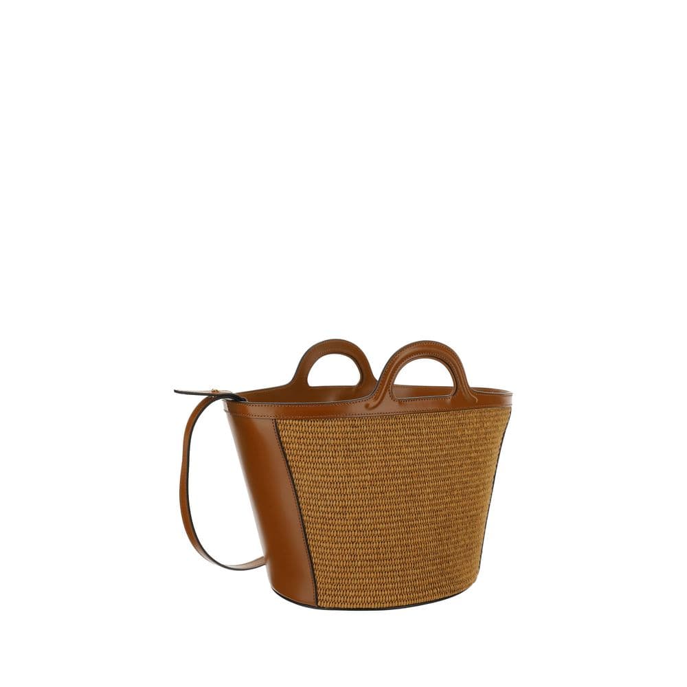 Marni Brown Cotton Shoulder Bag - 3