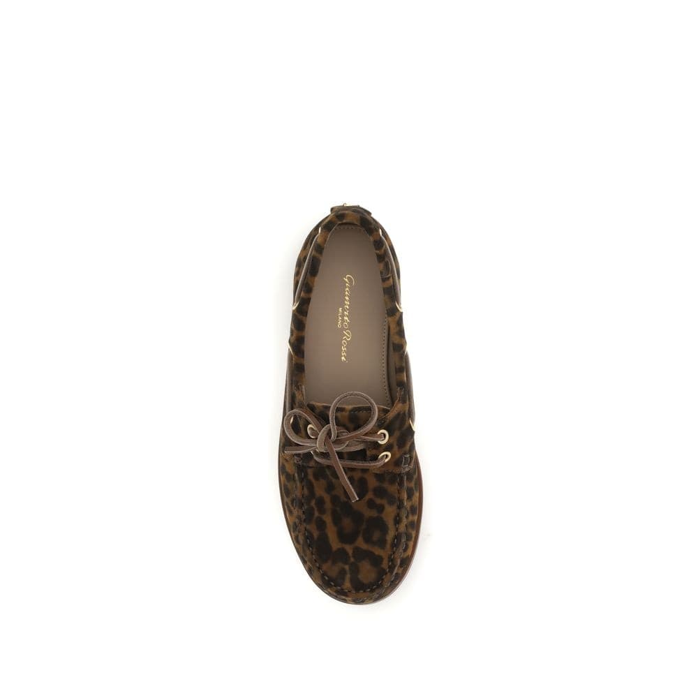 Gianvito Rossi Multicolor Calf Leather Bos Taurus Slip-On Loafers - 4