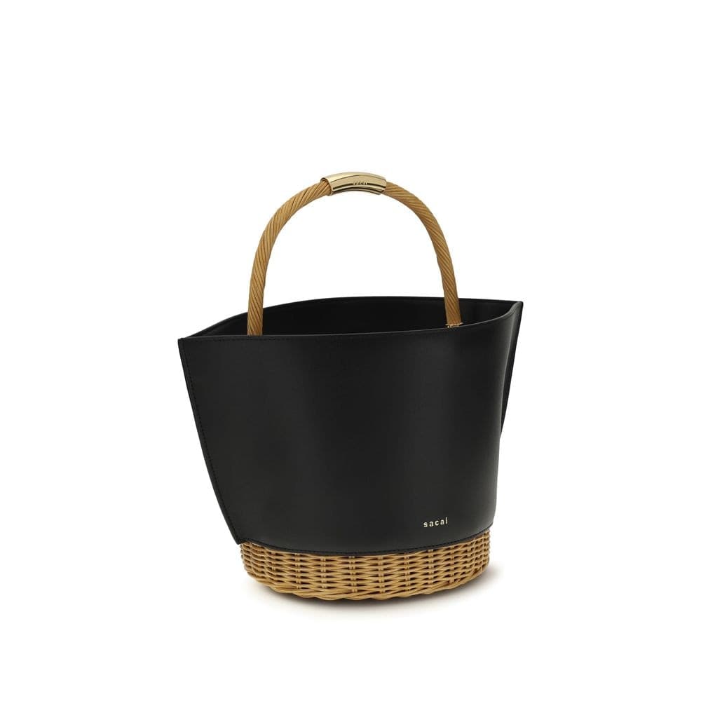 Sacai Black Calf Leather Bos Taurus Shoulder Bag - 2