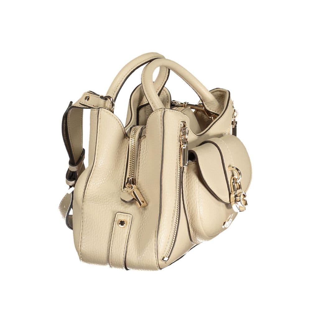 Guess Jeans Beige Polyurethane Women Handbag - 3